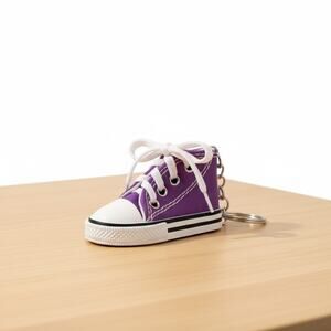 Purple High Top Sneaker Keychain